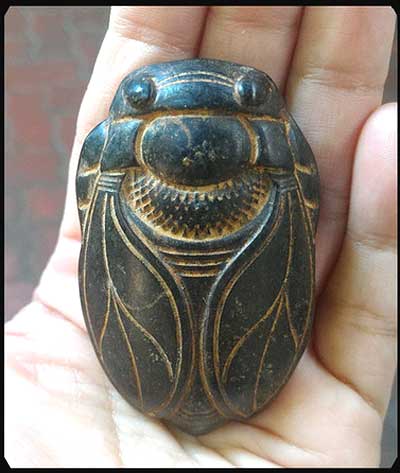 *จี้หินสัญลักษณ์มงคล-จั๊กจั่น*