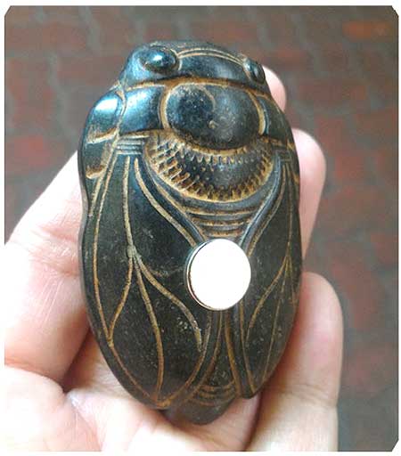 *จี้หินสัญลักษณ์มงคล-จั๊กจั่น*