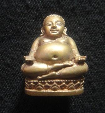 สังกัจจายน์รับทรัพย์ แบบมีฐานเนื้อสัมฤทธิ์ เลข4822 กล่องเดิม หลวงพ่อสาคร วัดหนองกรับ