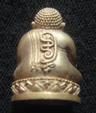 สังกัจจายน์รับทรัพย์ แบบมีฐานเนื้อสัมฤทธิ์ เลข4822 กล่องเดิม หลวงพ่อสาคร วัดหนองกรับ