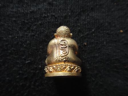 สังกัจจายน์รับทรัพย์ แบบมีฐานเนื้อสัมฤทธิ์ เลข 4318 กล่องเดิม หลวงพ่อสาคร วัดหนองกรับ