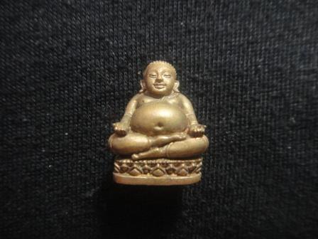 สังกัจจายน์รับทรัพย์ แบบมีฐานเนื้อสัมฤทธิ์ เลข 1097 กล่องเดิม หลวงพ่อสาคร วัดหนองกรับ