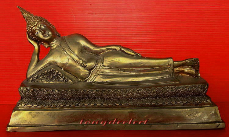 พระบูชาปางไสยาสน์ (พระประจำวันอังคาร) เนื้อโลหะค่ะ
