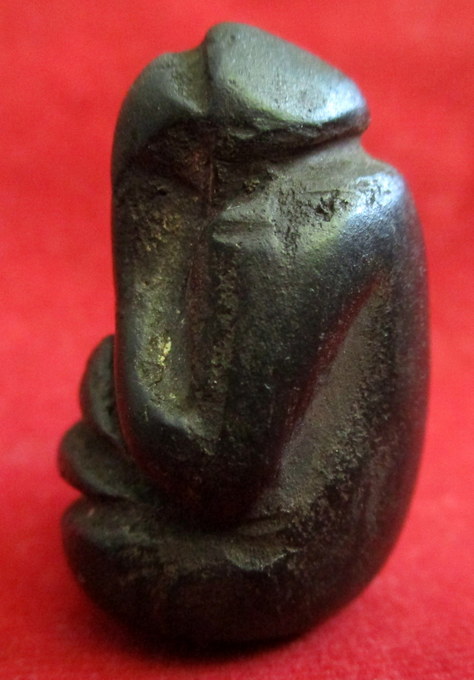 พระปิดตาพิมพ์ปั้น เนื้อผงคลุกรัก หลวงพ่อแก้ว วัดปากทะเล