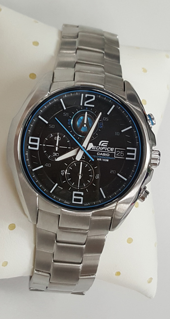 นาฬิกา casio edifice โครโนกราฟ หน้าดำเข็มฟ้า ของแท้ ศูนย์ไทย cmg ยกกล่อง ราคาพิเศษครับ