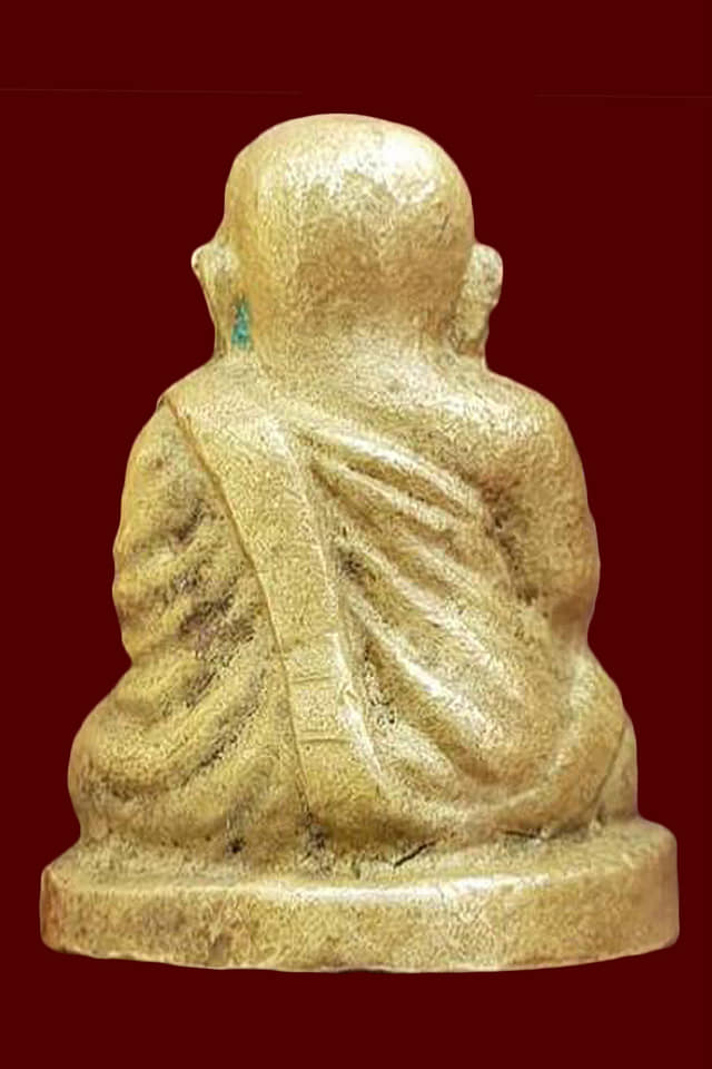 รูปหล่อหลวงพ่อเงิน วัดบางคลาน รุ่นช้างคู่ ปี 2526 ออกวัดท้ายน้ำ พิมพ์ใหญ่ เนื้อทองเหลือง