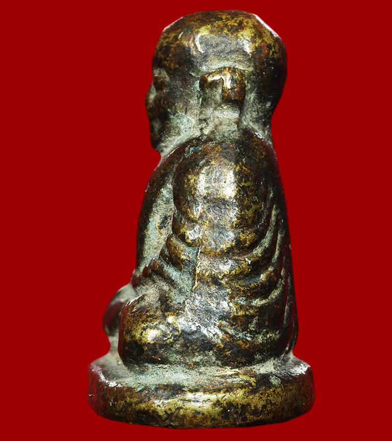 รูปหล่อ หลวงพ่อเงิน วัดบางคลาน รุ่นปืนแตก พิมพ์ เศียรโต นิยม วัดคงคาราม อ.โพทะเล จ.พิจิตร 