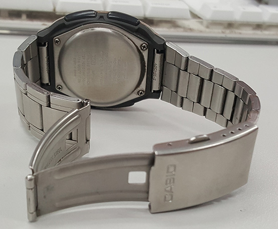 นาฬิกา Casio illuminator ของแท้ 2ระบบ Digital/Analog หน้าขาว มีไฟหน้าจอ