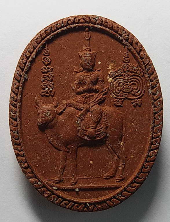 20 บาทแดง เทวดาพระศุกร์ ประทับโคอุสุภราช เนื้อผง อาจารย์จำรัส วิสารโธ