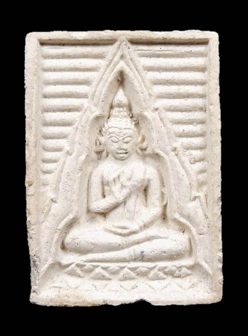พระผงธรรมขันธ์ พิมพ์สี่เหลี่ยม รุ่น4 ปี2514 วัดปากน้ำ ภาษีเจริญ กรุงเทพฯ