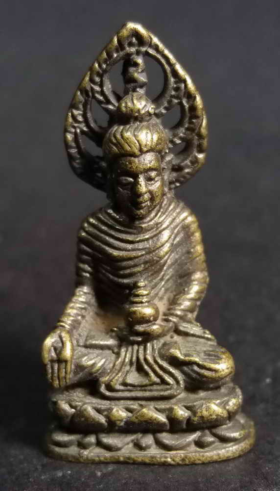 20 บาท รูปหล่อพระพุทธหน้าอินเดีย มีประภามณฑล