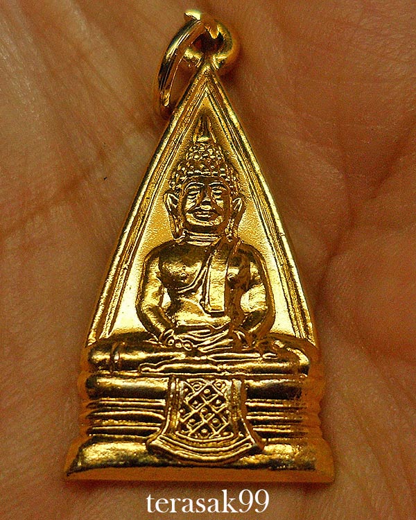 เหรียญพระพุทธโสธร พิมพ์สามเหลี่ยมหน้าเดียว หลังยันต์ ปี2508 สวยๆ(3)