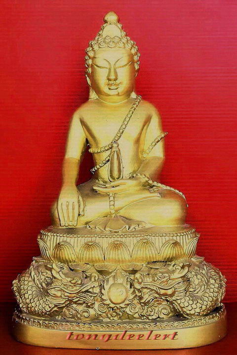 พระบูชาพระกริ่ง วัดวังมะนาว อ.ปากท่อ จ.ราชบุรี ฐานมังกร สวยมากค่ะ