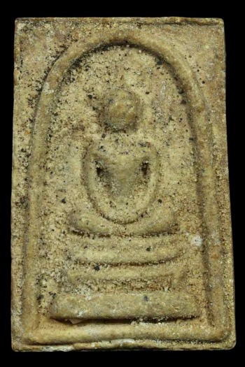 พระสมเด็จ หลังพระสิวลี หลวงพ่อกวย วัดโฆสิตาราม จ.ชัยนาท เนื้อผง พิมพ์ใหญ่(เอวเล็ก) ปี 2515