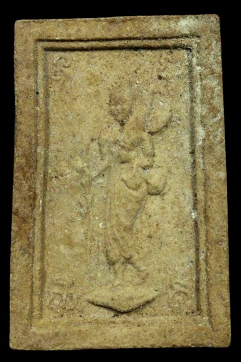 พระสมเด็จ หลังพระสิวลี หลวงพ่อกวย วัดโฆสิตาราม จ.ชัยนาท เนื้อผง พิมพ์ใหญ่(เอวเล็ก) ปี 2515