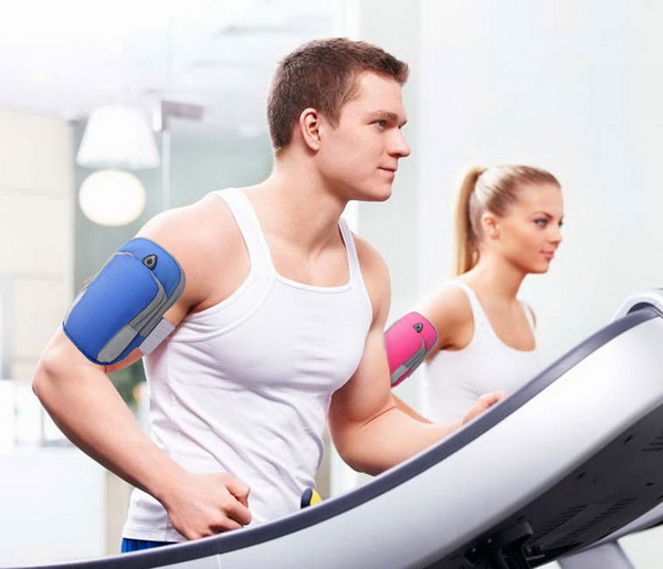 กระเป๋ารัดแขน Sports Armband ใส่ออกกำลังกาย จำนวน 2 ใบ สีดำและสีฟ้า