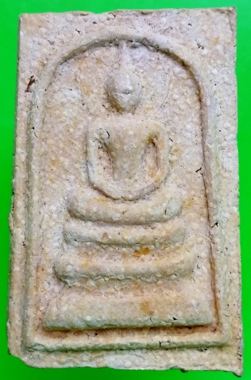 พระสมเด็จหลังรูปเหมือน หลวงพ่อกวย วัดโฆสิตาราม ออกวัดดาวเรือง เนื้อผงน้ำมัน