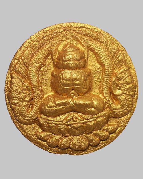 พระเทวราชโพธิสัตว์ จตุคามรามเทพ รุ่น 9 หลักเมือง 9 นคร รวยล้นฟ้า พิมพ์พังพะกาฬ เนื้อว่านแดงปัดทอง 5.