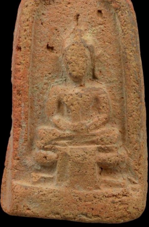 พระพุทธนั่งฐานผ้าทิพย์ เนื้อดิน กรุวัดโตนดลาย จ.สมุทรสงคราม มาพร้อมบัตรรับรองความแท้