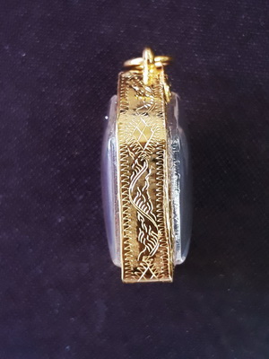 ขุนแผนผงพรายกุมารเนื้อกระยาสารท สีดำ-บรมครู32 พิมพ์เล็กหลังปิดจีวรเเก่น้ำมันพระเจ้าตากของดีหายาก