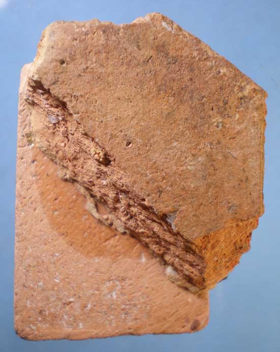 สมเด็จ วัดเกศไชโย ปี21 เนื้อดินเผา ผสมกระเบื้องหลังคาโบสถ์ ผสมมวลสารเก่า