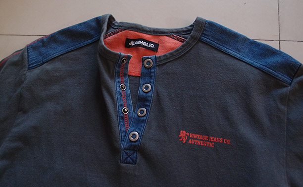 เสื้อยืดดำแขนยาว BASIC T-SHIRT ของแท้ จากญี่ปุ่น เนื้อผ้าดีมาก / พิเศษมีแถมเสื้อ JEAN HOLIC ให้ฟรี