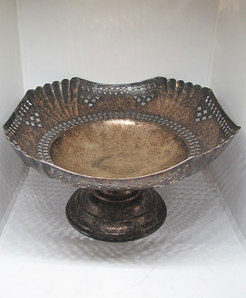 พานเงินโบราณ นน.286 กรัม