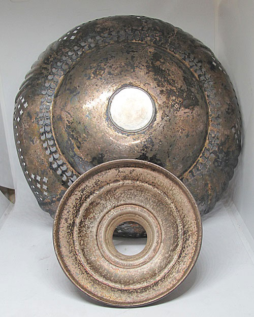 พานเงินโบราณ นน.286 กรัม