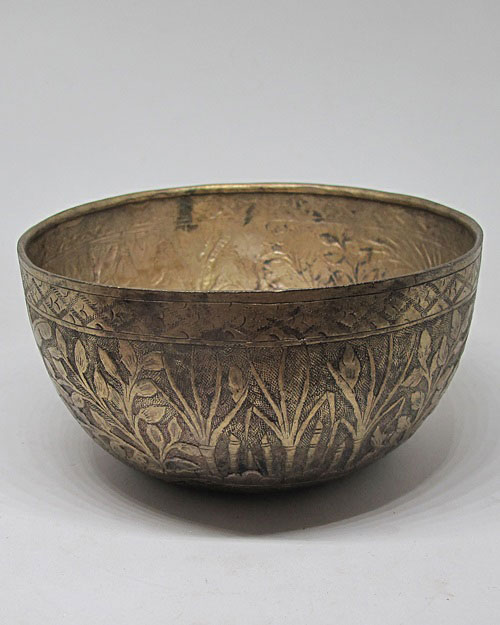 ขันเงินโบราณ นน.110.4 กรัม ขนาด 4.5 นิ้ว 