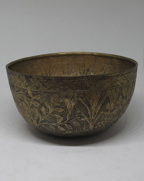 ขันเงินโบราณ นน.110.4 กรัม ขนาด 4.5 นิ้ว 