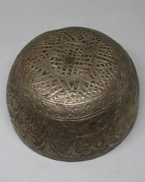 ขันเงินโบราณ นน.110.4 กรัม ขนาด 4.5 นิ้ว 