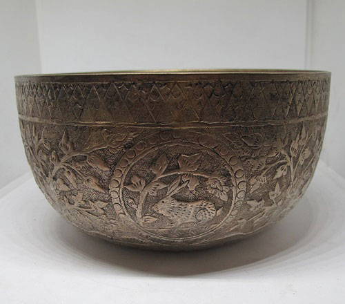 ขันเงินโบราณ 5.8 นิ้ว นน.146.4 กรัม หน้ากว้าง 5.8 นิ้ว