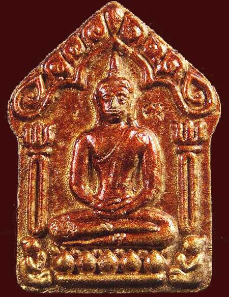 ขุนแผนพรายมหาเสน่ห์ หลวงพ่อสิน วัดละหารใหญ่ ระยอง พิมพ์ใหญ่ หลังโรยพลอย