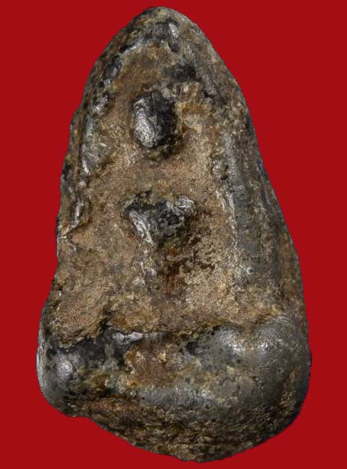 พระร่วงนั่ง เนื้อชินเขียว กรุวังบัว จ.เพชรบุรี พระดูง่าย 