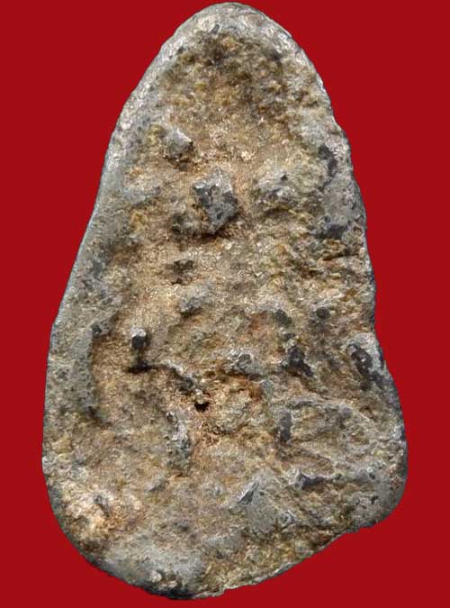 พระร่วงนั่ง เนื้อชินเขียว กรุวังบัว จ.เพชรบุรี พระดูง่าย 