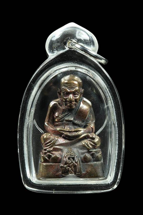 หล่อหลวงพ่อทวด วัดห้วยมงคล ปี 2544 เนื้อนวะ กล่องเดิม