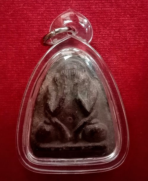 พระปิดตามหาอุตม์ รุ่นจงอางศึก หลวงพ่อแพ วัดพิกุลทอง สิงห์บุรี ปี2514 เนื้อผงใบลาน...เคาะเดียวแดง...