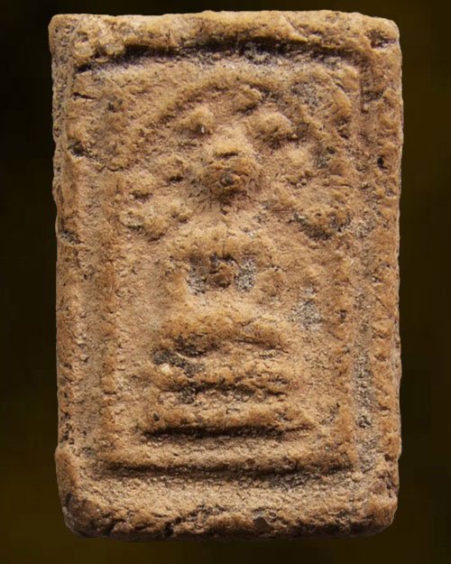 พระสมเด็จคะแนนพิมพ์ปรกโพธิ์ หลวงพ่อเงิน วัดห้วยเขน จ.พิจิตร เนื้อดิน ปี 2456