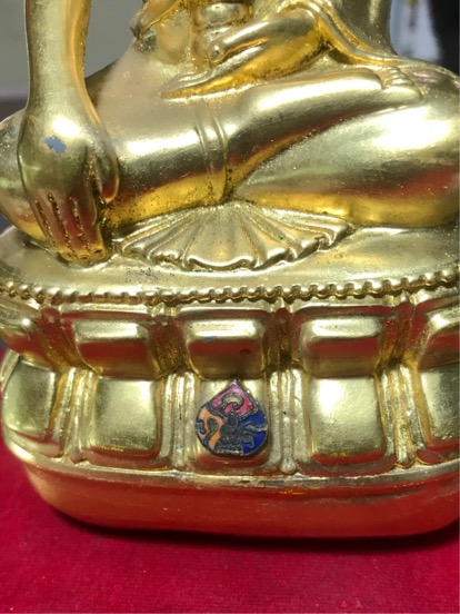 หน้าตัก 3 นิ้ว พระกริ่ง ชนะคน วัดสุทัศน์ ปี 2538 ปิดทอง หมายเลข ๘๐๔ สร้าง ๙๙๙ องค์