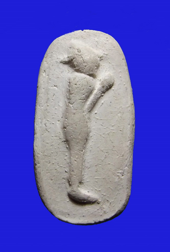 พระผงวัดพลับ พิมพ์วันทาเสมา ปี16 หลังปั๊มตราฯ หลวงปู่โต๊ะเจ้าพิธี ผสมผงเก่าเข้มขลัง