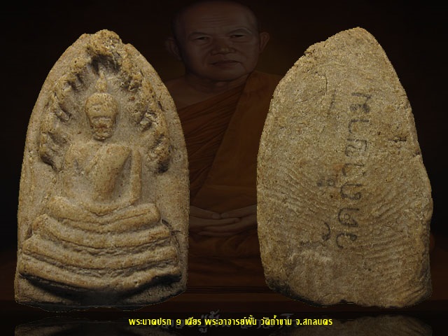 พระนาคปรก 9 เศียร พระอาจารย์ฝั้น วัดถ้ำขาม จ.สกลนคร