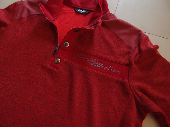 เสื้อแบรนด์PING ยี่ห้อผลิตภัณท์กอลฟ์ชื่อดัง สีแดง สวยๆ ใส่เที่ยวก็ได้นะ