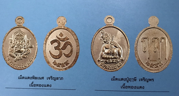 เปิดราคาแบบแบ่งปันครับ เหรียญเม็ดกระดุมพระพิฆเนศเจริญลาภ แห่งสำนักเขาอ้อ จ.พัทลุง รุ่นมงคลเทพทักษิณ