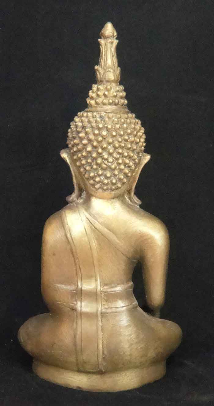 ***พระบูชาศิลปะล้านช้าง หรือพระพุทธรูปศิลปะลาว ปางมารวิชัย เนื้อทองเหลืองผิวเก่าเดิม สวยตามรูป รับปร