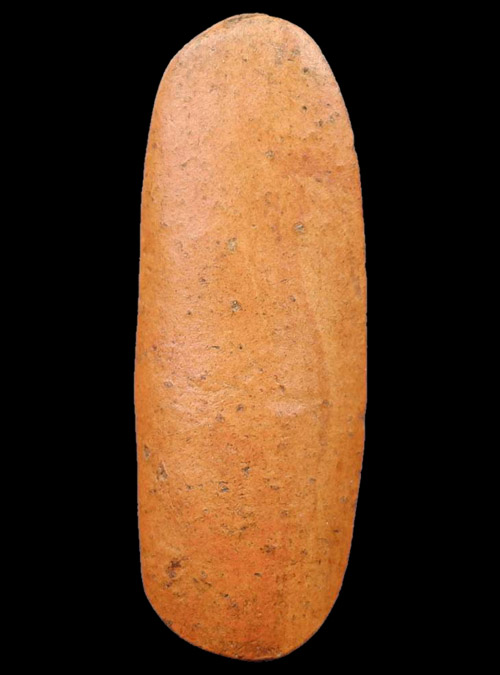 พระลีลาลิ้นเป็ด เนื้อดิน กรุวัดม่วง จ.สุพรรณบุรี 