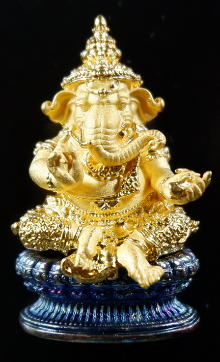 พระกริ่งพระพิฆเนศ หลวงปู่เย็น รุ่นสุขนิรันดร์ วัดแก่งสะเอา จ.สระแก้ว พิมพ์A เนื้อบรอนซ์พราวแสง