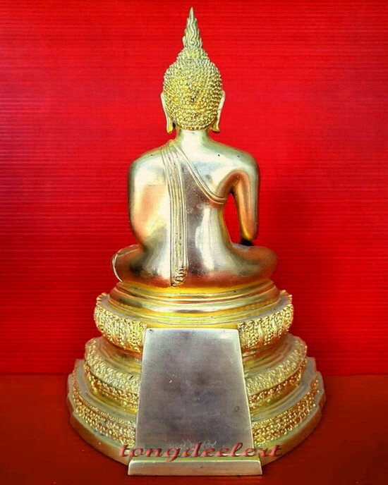 พระบูชาหลวงพ่อวัดไร่ขิง จ.นครปฐม กะไหล่ทอง หน้าตัก 4 นิ้ว สวยมากค่ะ