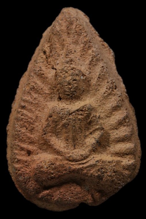 พระกลีบบัว เนื้อดิน กรุวัดลิงขบ (บวรมงคล) กรุงเทพฯ