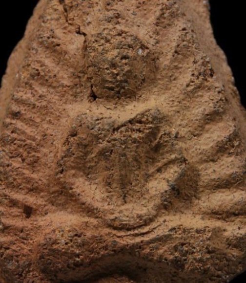 พระกลีบบัว เนื้อดิน กรุวัดลิงขบ (บวรมงคล) กรุงเทพฯ