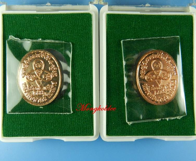 พระนาคปรก รุ่นไตรมาส 51 พิมพ์เล็ก หลวงพ่อสาคร เนื้อทองแดง คู่ที่1 สภาพสวย